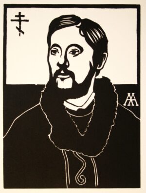 Linocut Poster — Konstantin Leontiev