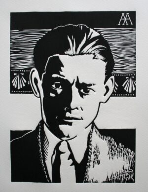 Linocut Poster — T. S. Eliot